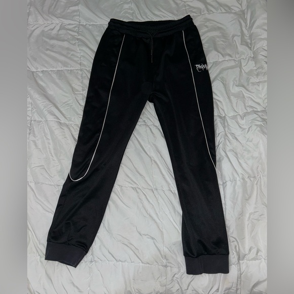 Broken Promises Sweatpants Joggers Men's Large L Black White Zumiez Embroidered - Picture 1 of 8